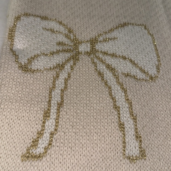 ID Home Christmas gold ribbon/bow Oversized Bows Throw - Christmas Bow Throw 🎀 - Picture 4 of 8